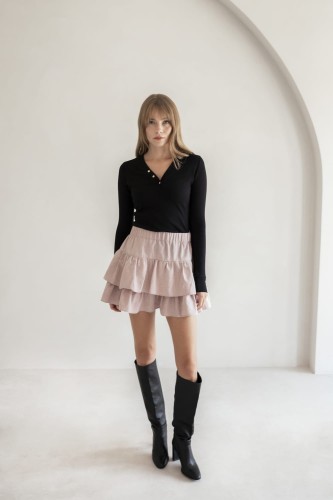 Spódnica frill pale pink