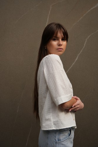 bluzka haftowana Alicia ecru