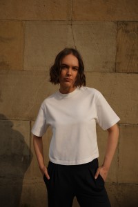 T-SHIRTY PAULA OFF-WHITE COTTON