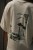 pudełkowy t-shirt, off-white, ecru, kremowy, krótki szeroki rękaw, bawełna, piękny autorski nadruk palm